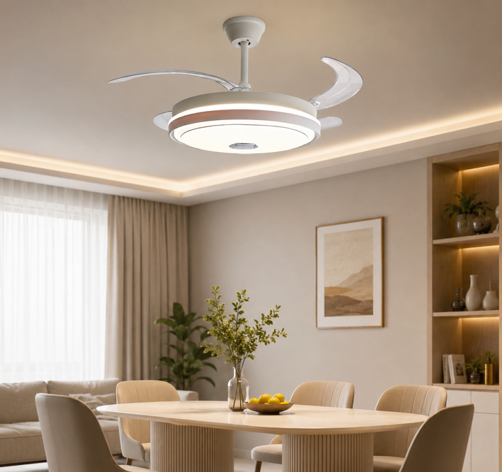 Ventilator de tavan cu LED și boxă Bluetooth 96W – A127L-M