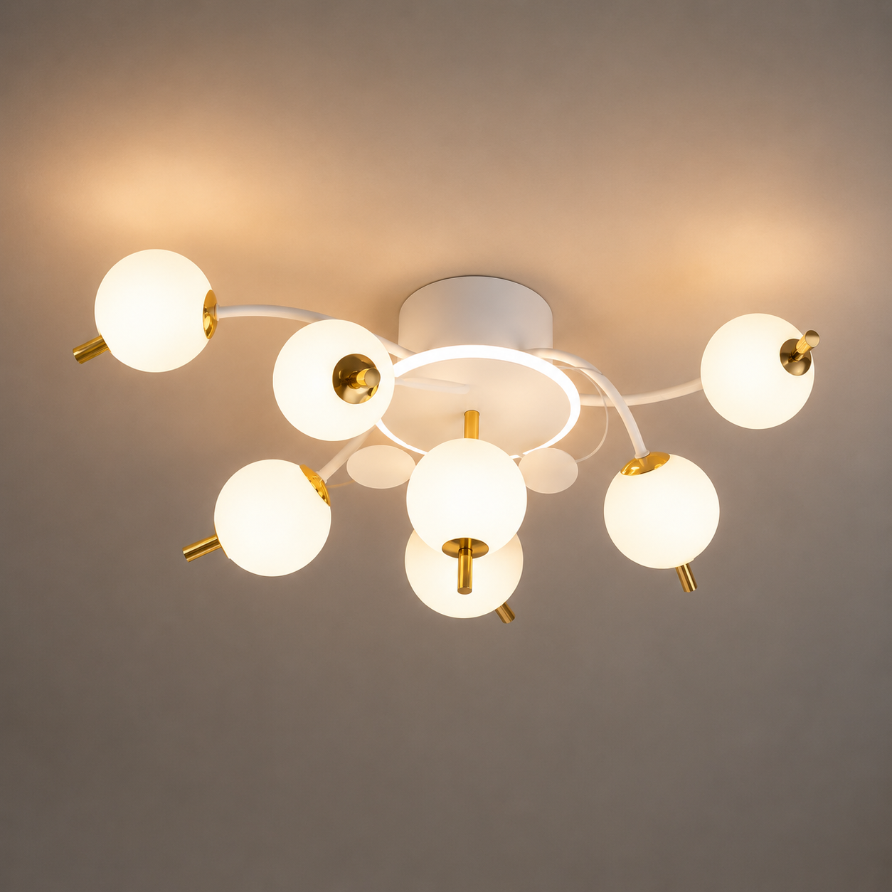 Lustra LED cu 3 lumini, 77125/6+1