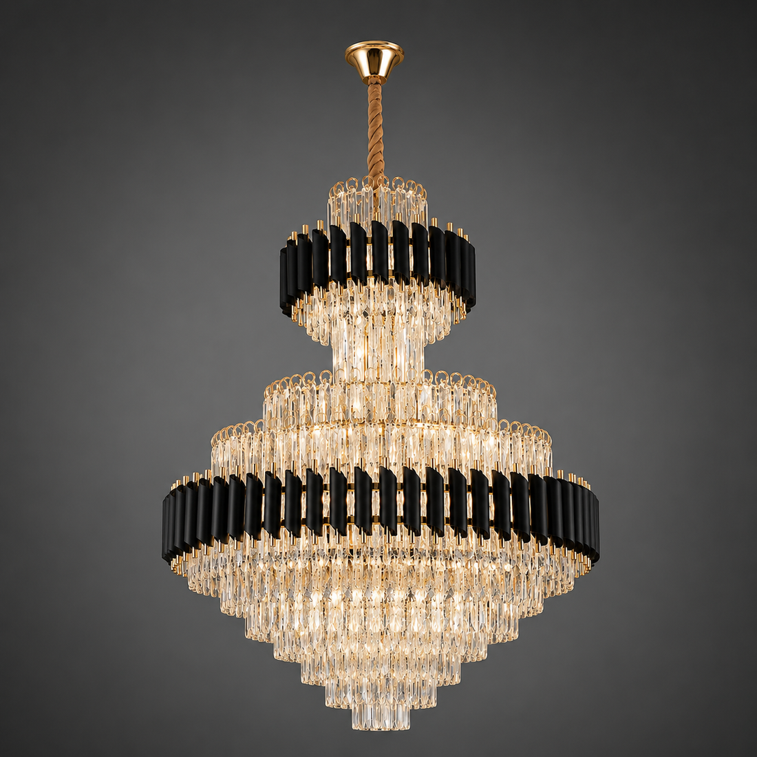 Candelabru elegant, model 9001/800*1100FG+BK