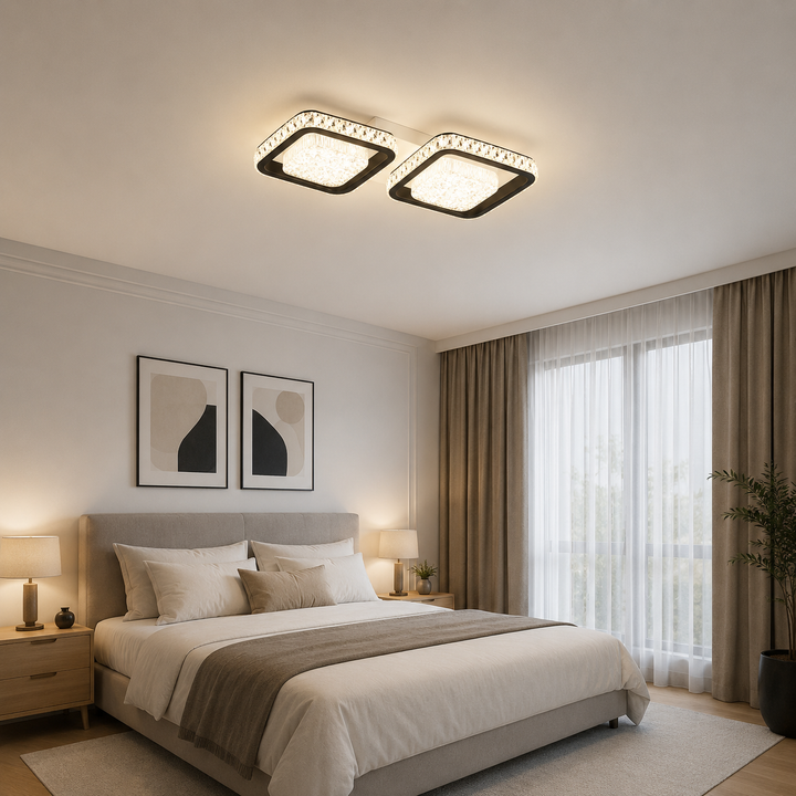 Lustra LED, Ø260×H160 mm, E27 max 60W, 26233/2+2WH