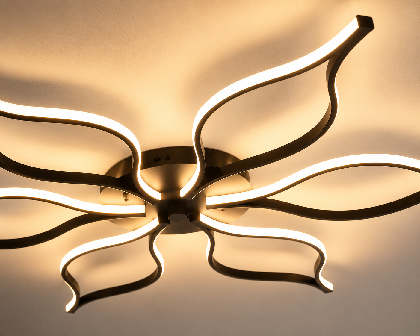 Lustra LED 7756/6 CU TELECOMANDA ,Design Modern,Lumina Reglabilă 3000K-6500K
