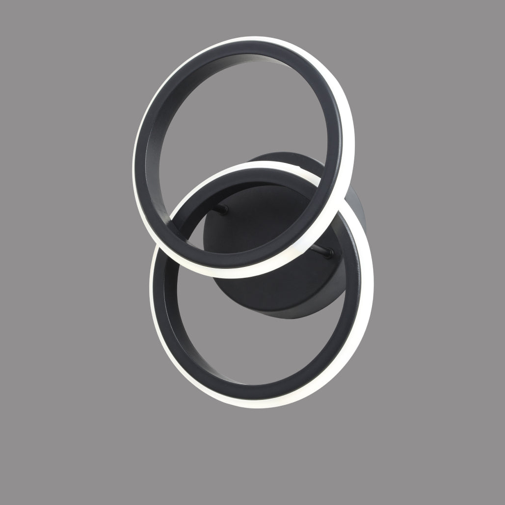 Aplica LED Neagră SX7138 BK, 36W, 2800–6500K, 17x25cm