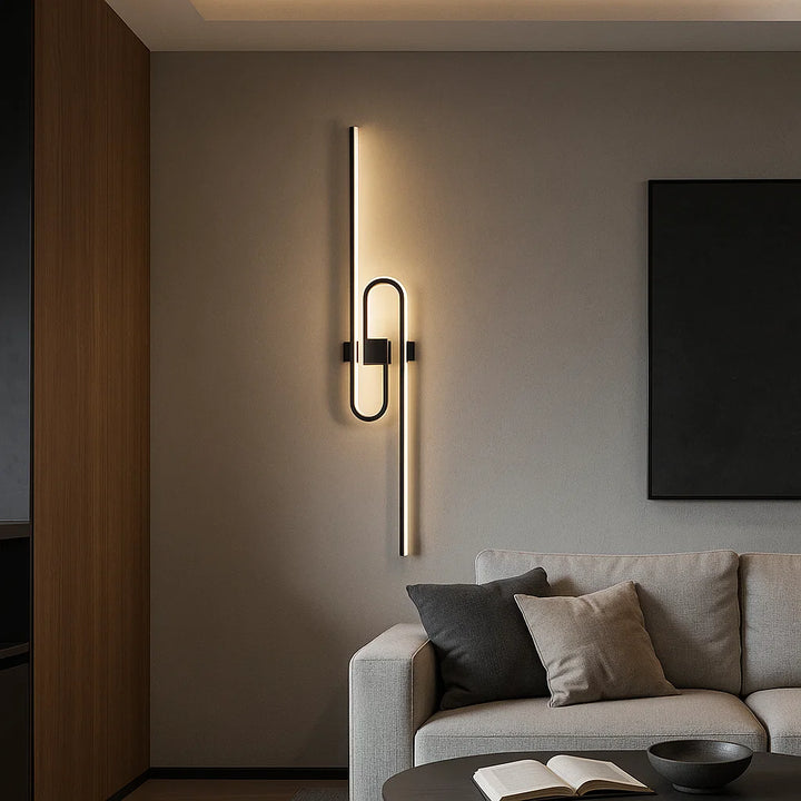 Aplica LED perete modernă, 64W, 930×130×50 mm, lumină reglabilă 3000K–6500K