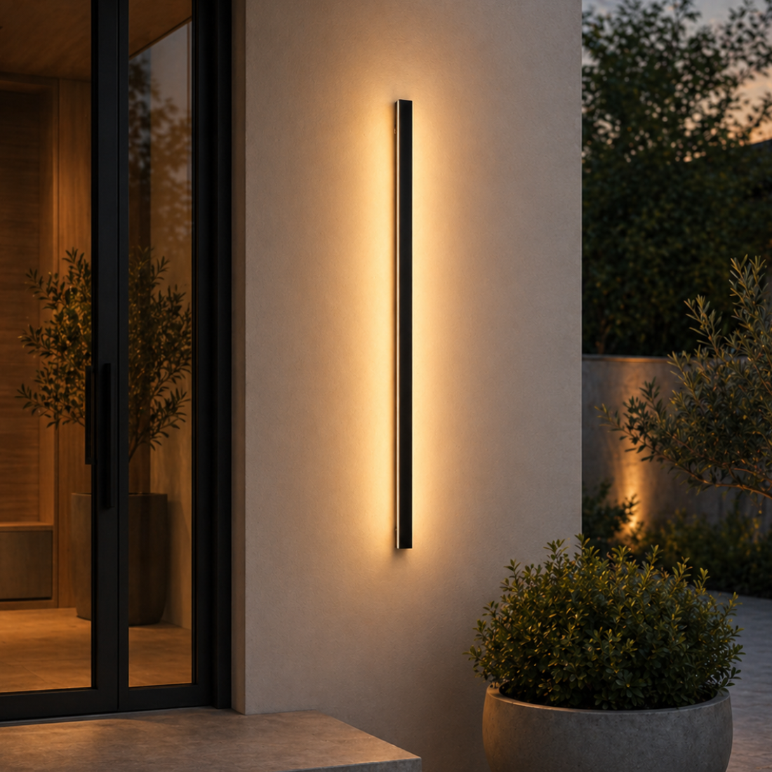 Aplica exterior, 90 cm, lumina calda 4000K, 71102/900FG