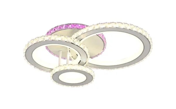 Lustra LED 134W cu telecomandă, 545x445x160 mm, lumină reglabilă 3000–6500K – model 19375/4WH