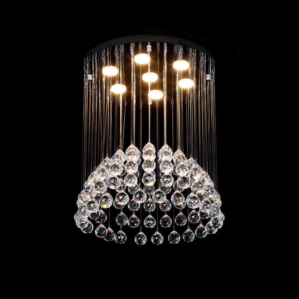 Candelabru LED cu cristale, 500×500×550 mm, 35W, 4000K, fără telecomandă, 6208/7
