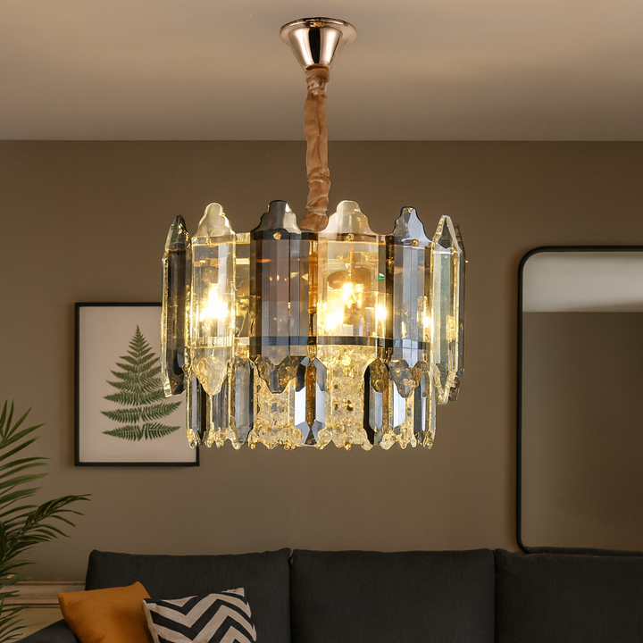 Candelabru  cu 3 surse E27, Ø ≈ 300 mm, finisaj auriu – model BJ20564-300 FGD