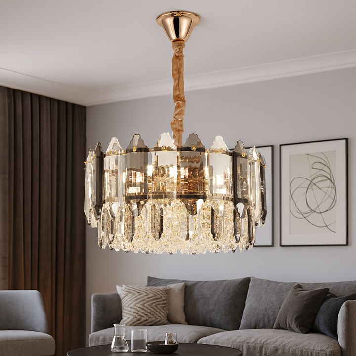 Candelabru elegant cu 9 brațe, soclu E27, finisaj clasic – model BJ20564/500FG
