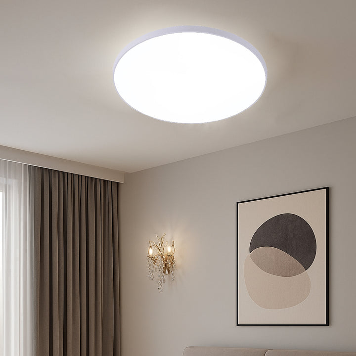 Plafoniera LED rotundă, Ø370 mm, 45W, 6500K, ML-002/370WH/WH