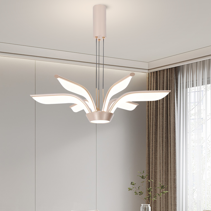 Pendul LED auriu F2810/6X GD – 72W, 3300K-6500K, telecomandă inclusă