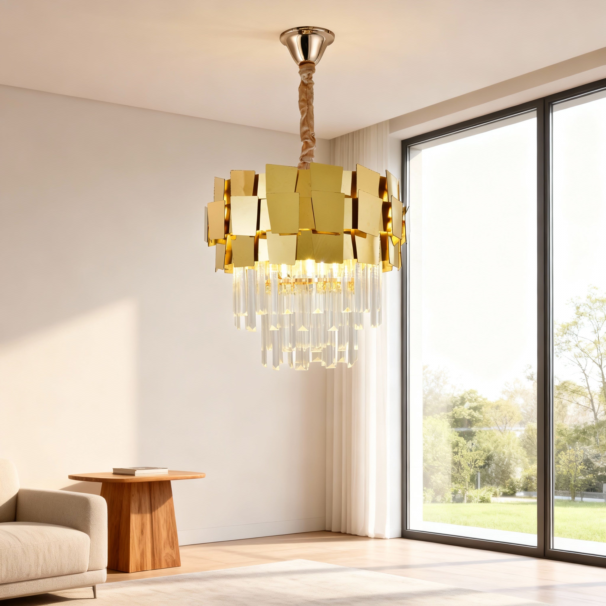 Candelabru decorativ H5580-300 FGD, Ø300×H340 mm, E27 max 60W × 3 5580/300FGD