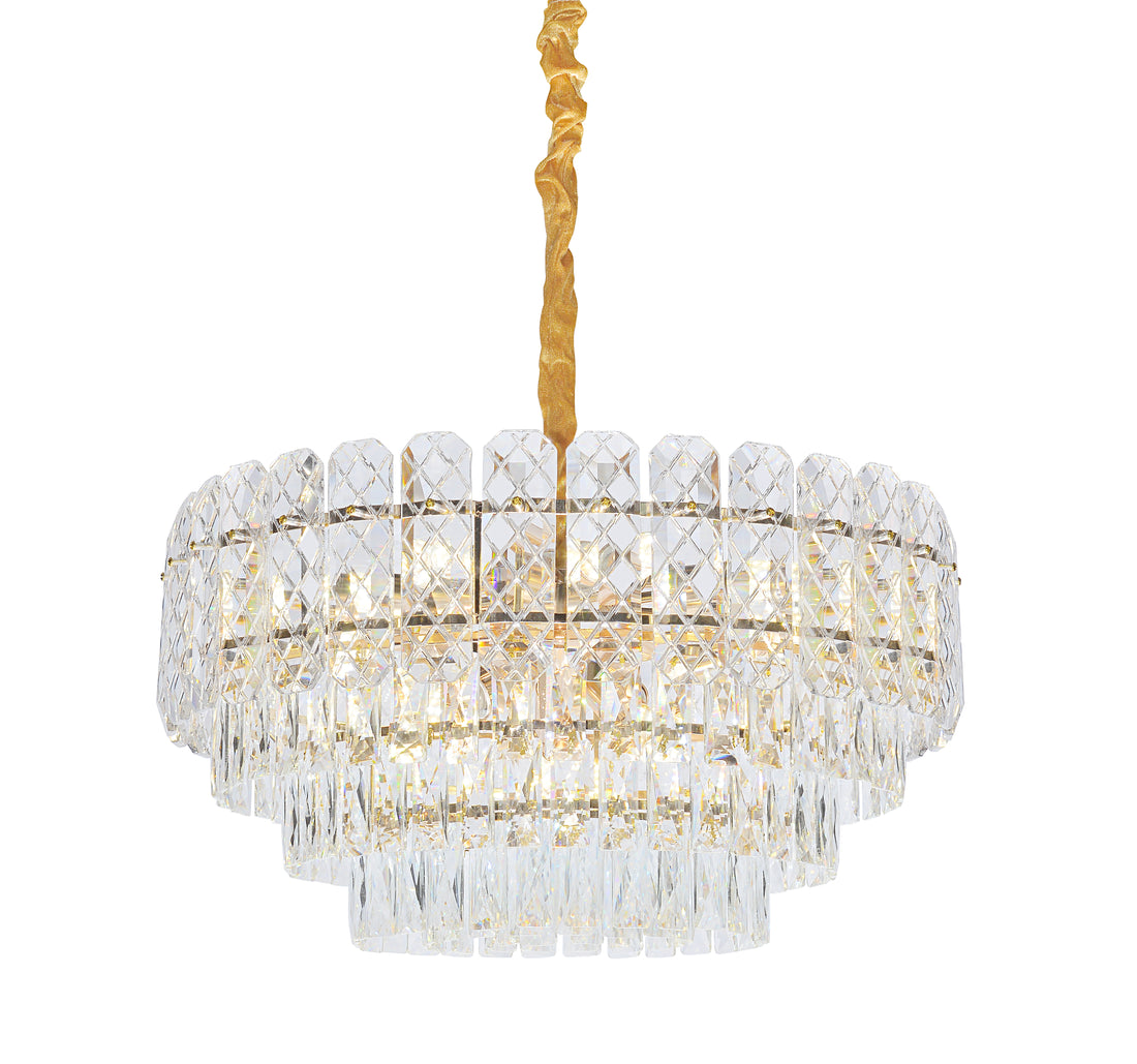 Lustra LED eleganta, Ø580×H320 mm, E27 max 60W × 11 becuri, H98046/600