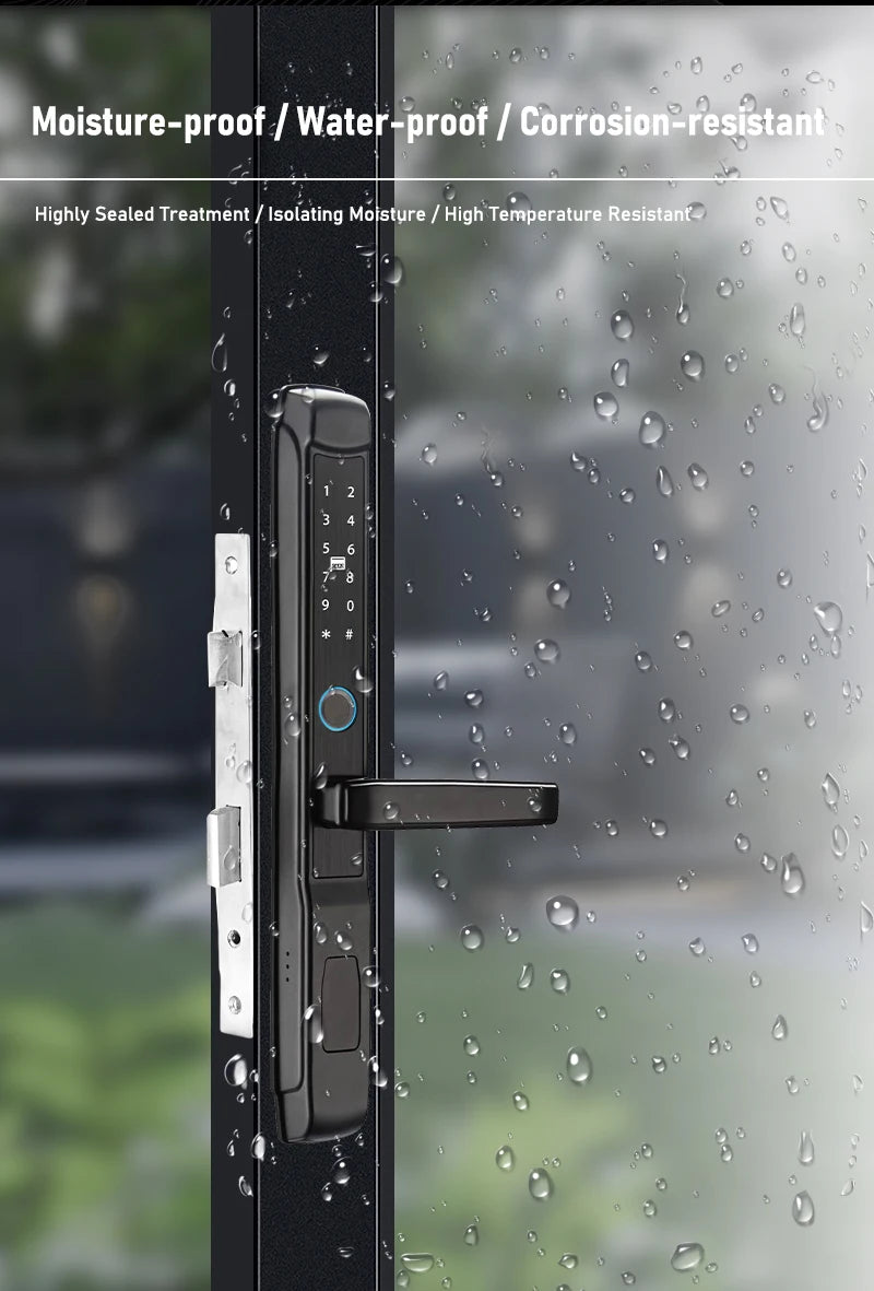 Incuietoare inteligenta Neumann NovaLock – Deblocare cu card, amprentă, PIN și aplicație Tuya