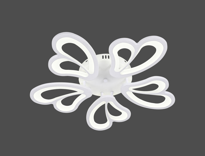 Lustra LED modernă 19140/5WH – 48W, lumină reglabilă, cu telecomandă