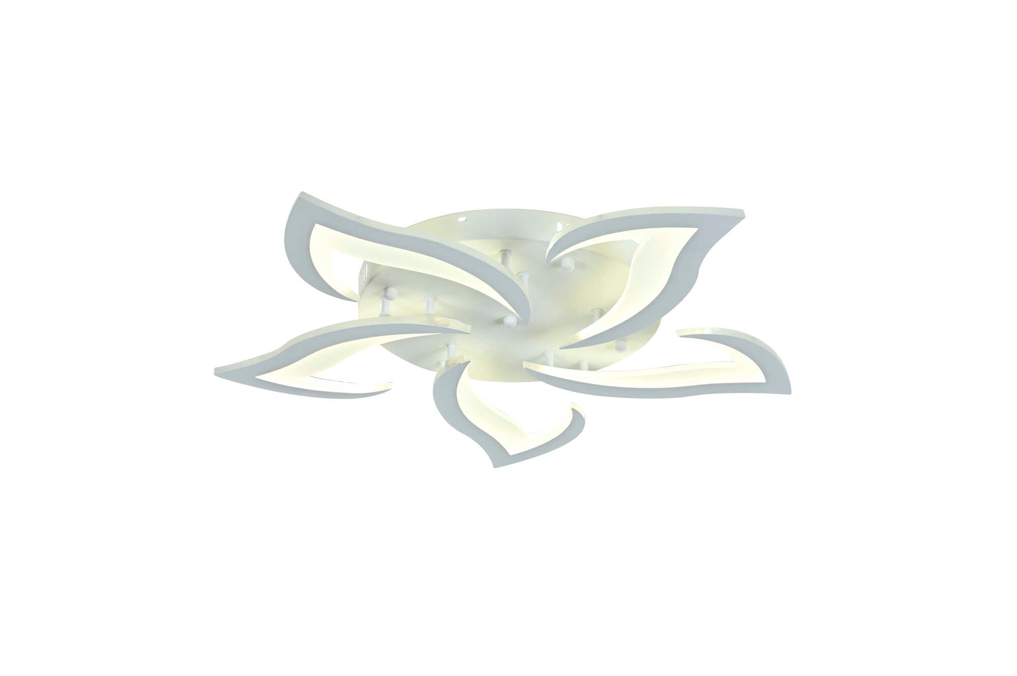 Lustra LED 70W cu telecomandă, Ø605 mm, lumină reglabilă 3000K–6500K – model 19302/5N WH