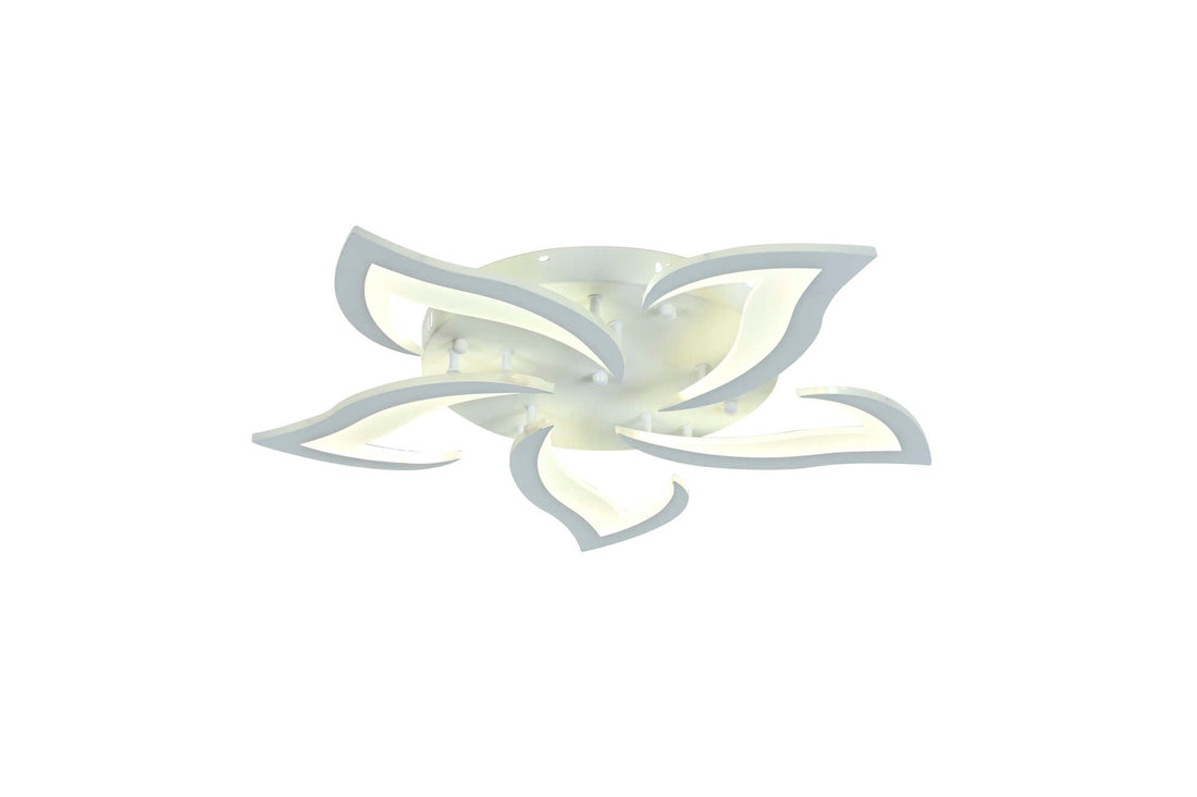 Lustra LED 70W cu telecomandă, Ø605 mm, lumină reglabilă 3000K–6500K – model 19302/5N WH