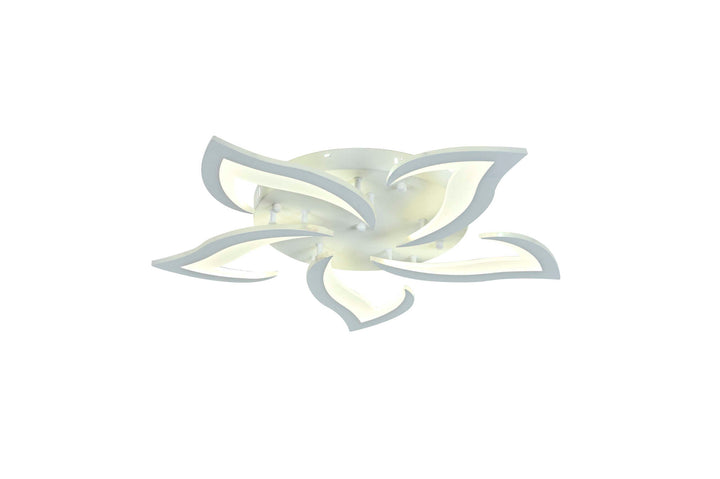 Lustra LED 70W cu telecomandă, Ø605 mm, lumină reglabilă 3000K–6500K – model 19302/5N WH