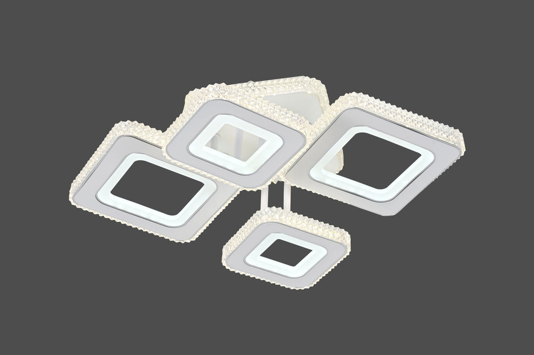 Lustra LED moderna cu lumina reglabila – Model 26033/2+2C WH+CR