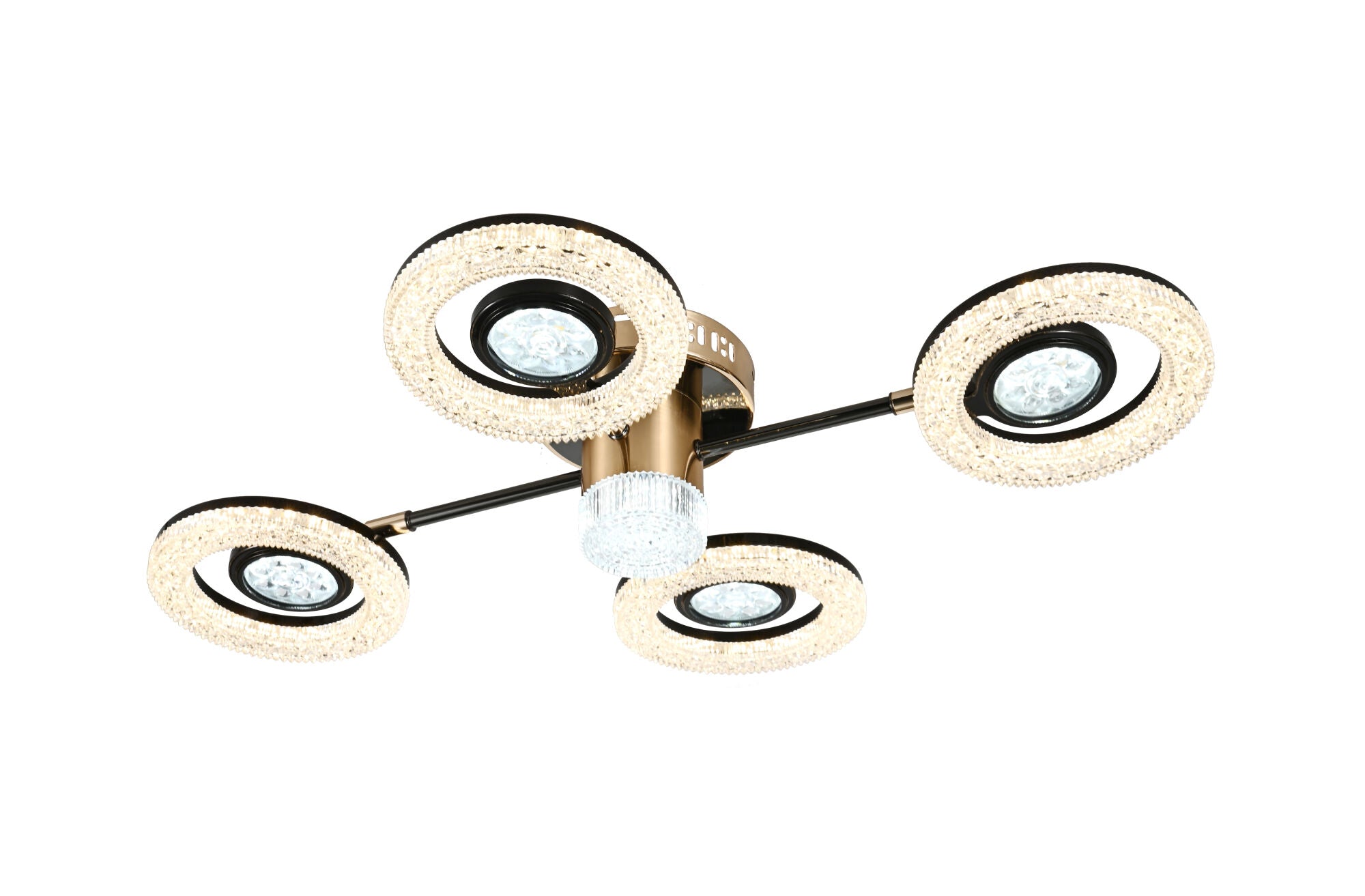 Lustra LED eleganta cu design geometric – Model 26053/2+2+1GM+FGD