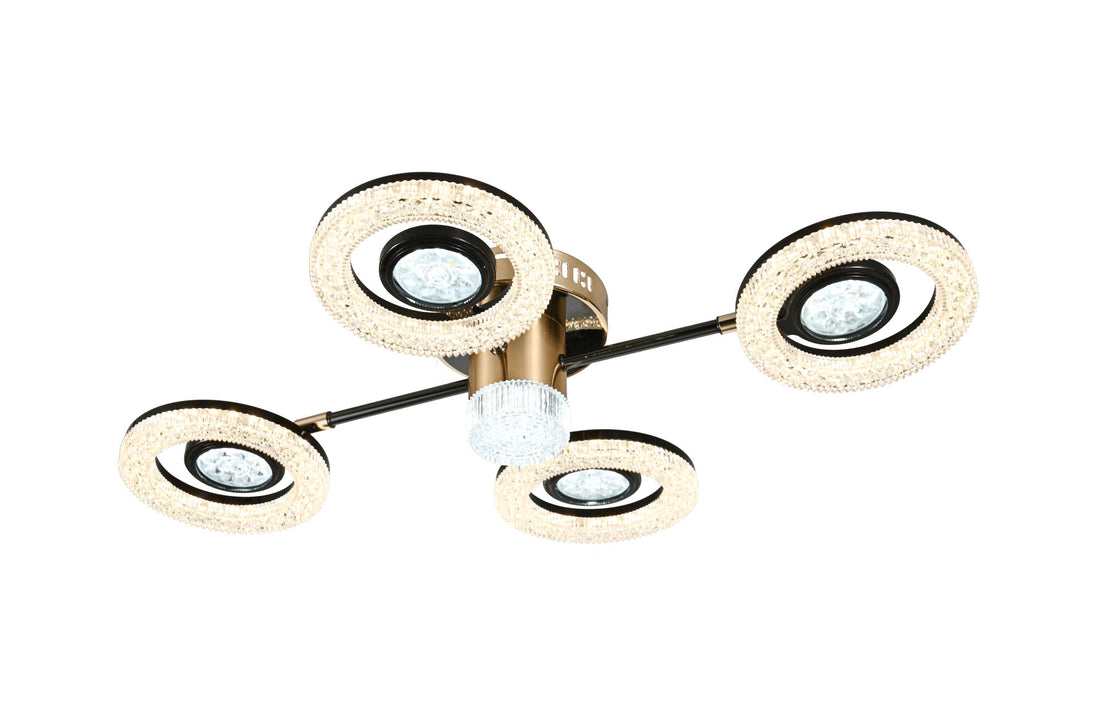 Lustra LED eleganta cu design geometric – Model 26053/2+2+1GM+FGD