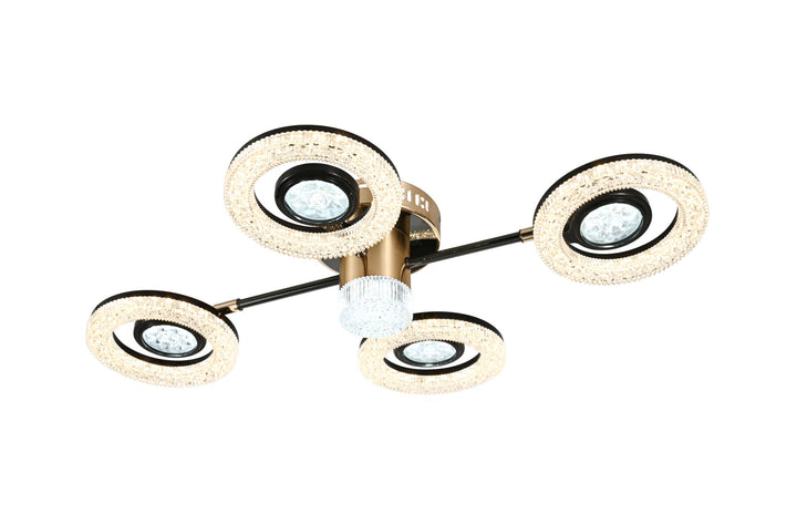Lustra LED eleganta cu design geometric – Model 26053/2+2+1GM+FGD