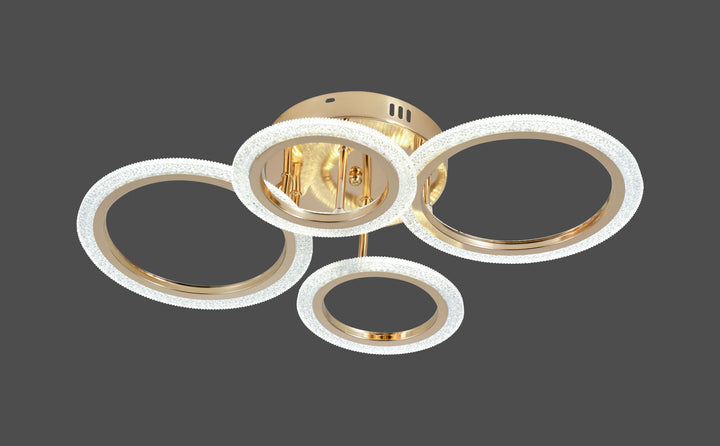 Lustra LED cu telecomanda, model 26056/2+2FGD