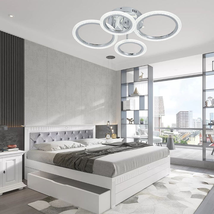 Lustra LED cu telecomanda, Model 26056/2+2CR