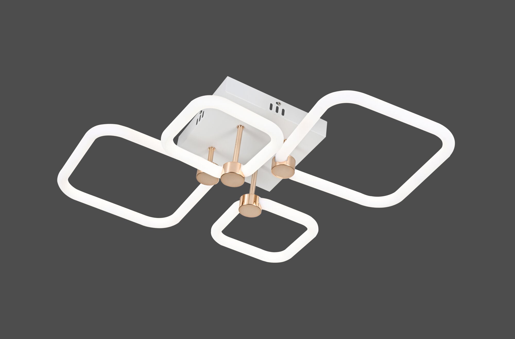 Lustra LED decorativă cu lumină reglabila, Model 26077/2+2FGD+WH