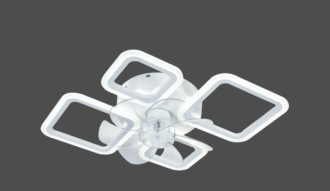 Lustra LED cu telecomanda – 72W, 640×495×125 mm, Alb, 3000–6500K (26251/2+2)