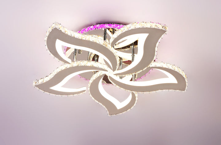 Lustra LED RGB 2923-5 – Ø630 mm, 156W, Culoare Reglabila & RGB, cu Telecomanda