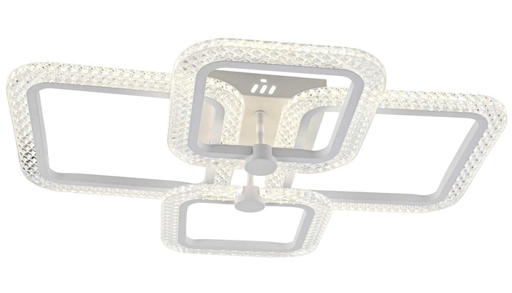 Lustra LED 7232/2+2 WH CU TELECOMANDA 120W