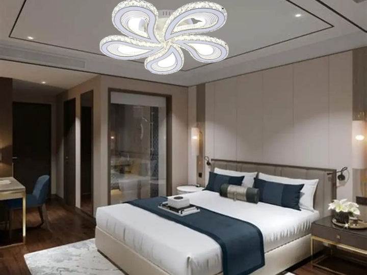 Lustra LED L7513/5 – 150W, 5 Brațe cu Design Elegant si Telecomanda