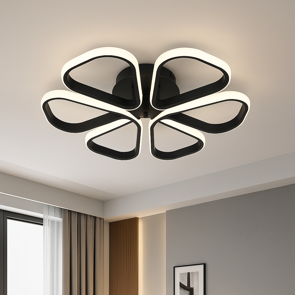 Lustra LED L77250/1 MB, 120W, telecomandă, lumină reglabilă 3000K-6500K