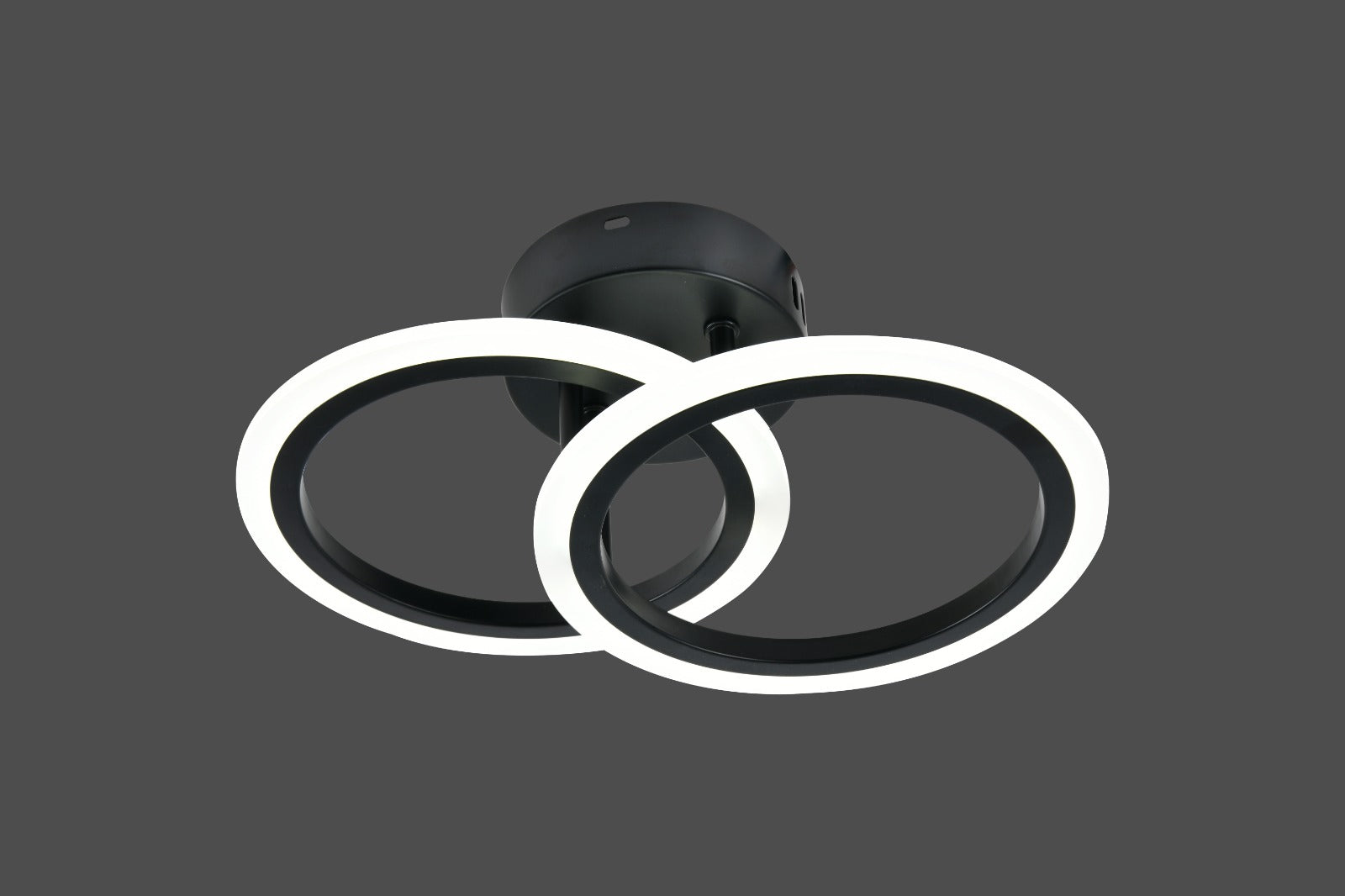 Lustra LED modernă, 36W, lumină reglabilă 3000–6500K, cu telecomandă, L7728/2BK