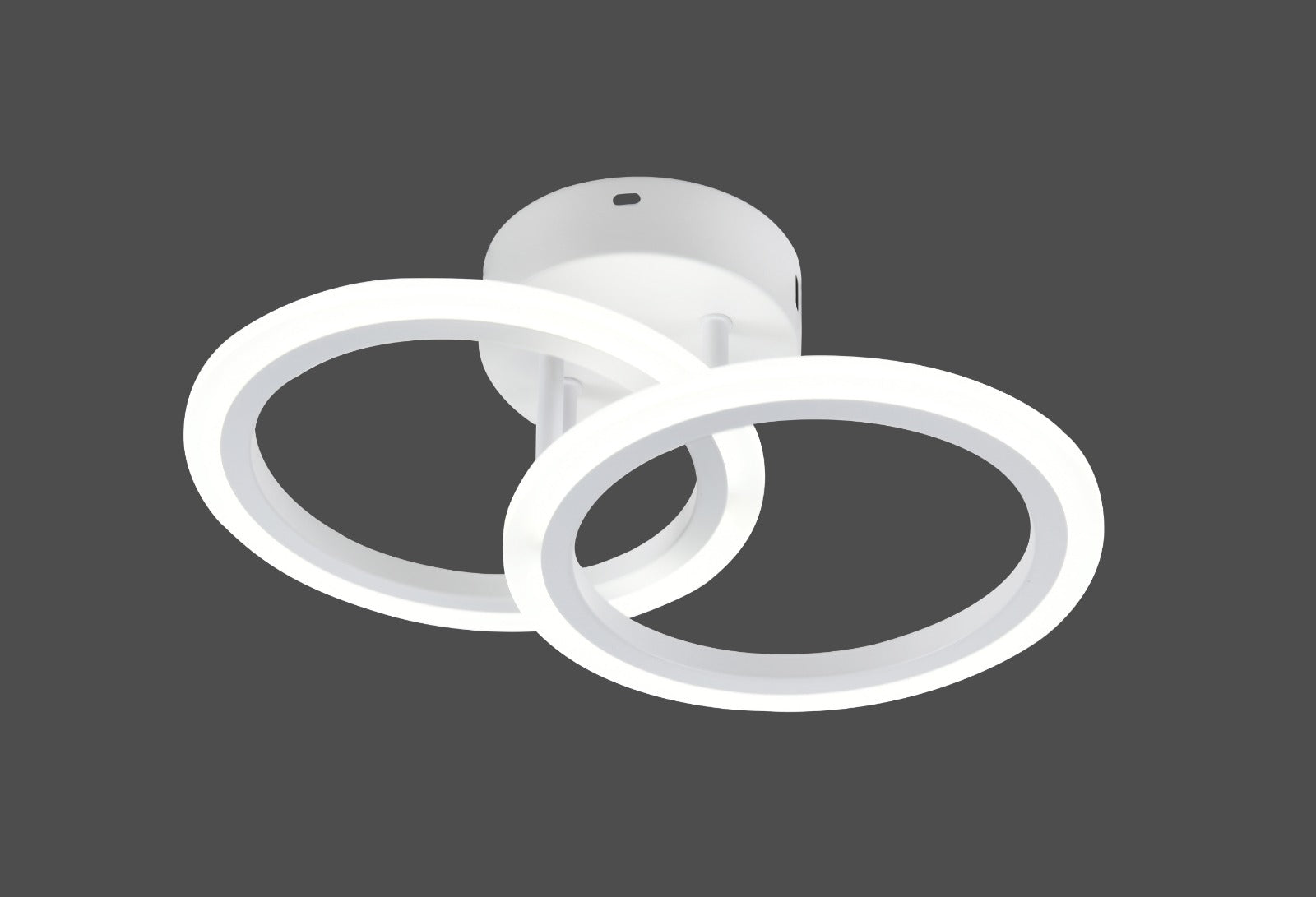 Lustra LED modernă, 36W, lumină reglabilă 3000–6500K, cu telecomandă, L7728/2WH