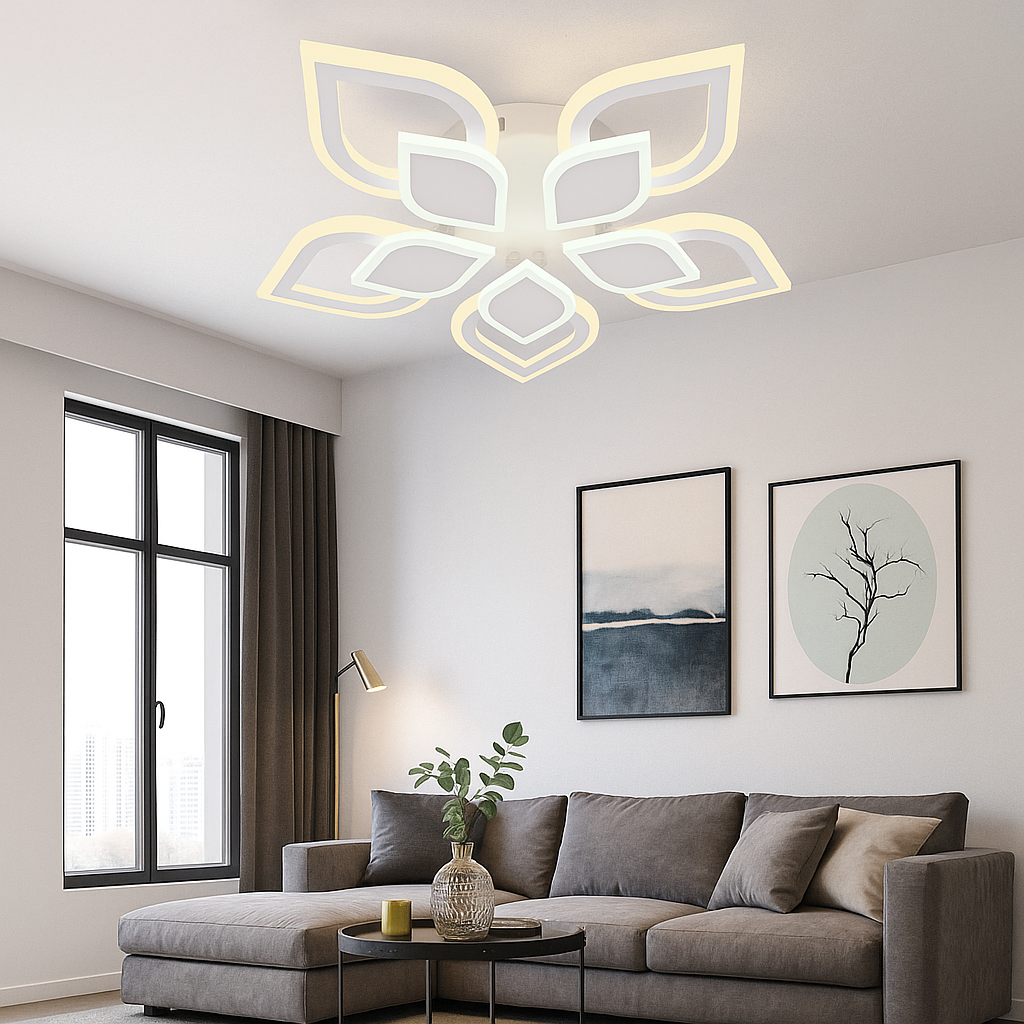 Lustra LED L7769/5 – 80W, Design Elegant cu 5 Elemente, Lumina Reglabila