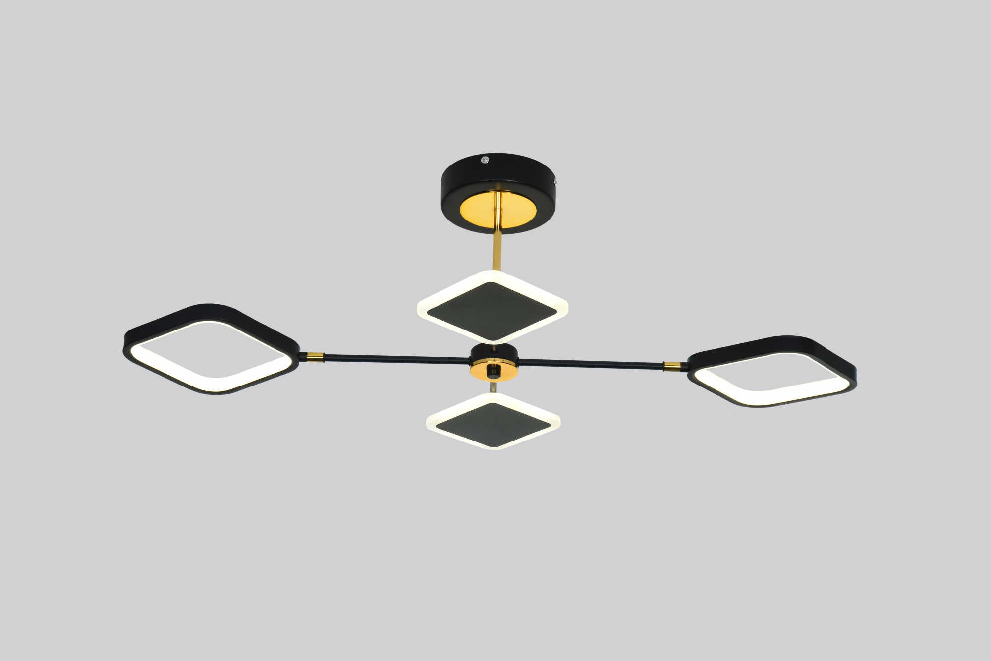 Lustra LED cu telecomandă, 2 × 30 W, 890 × 520 mm, temperatură reglabilă 2800–6500 K – model SX8720B/4