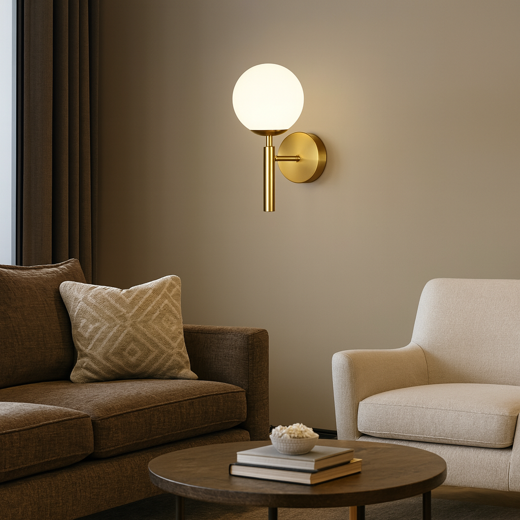 Aplica de perete modernă, 1 bec E27, 60W, 140×170×280 mm – model 9851-1B