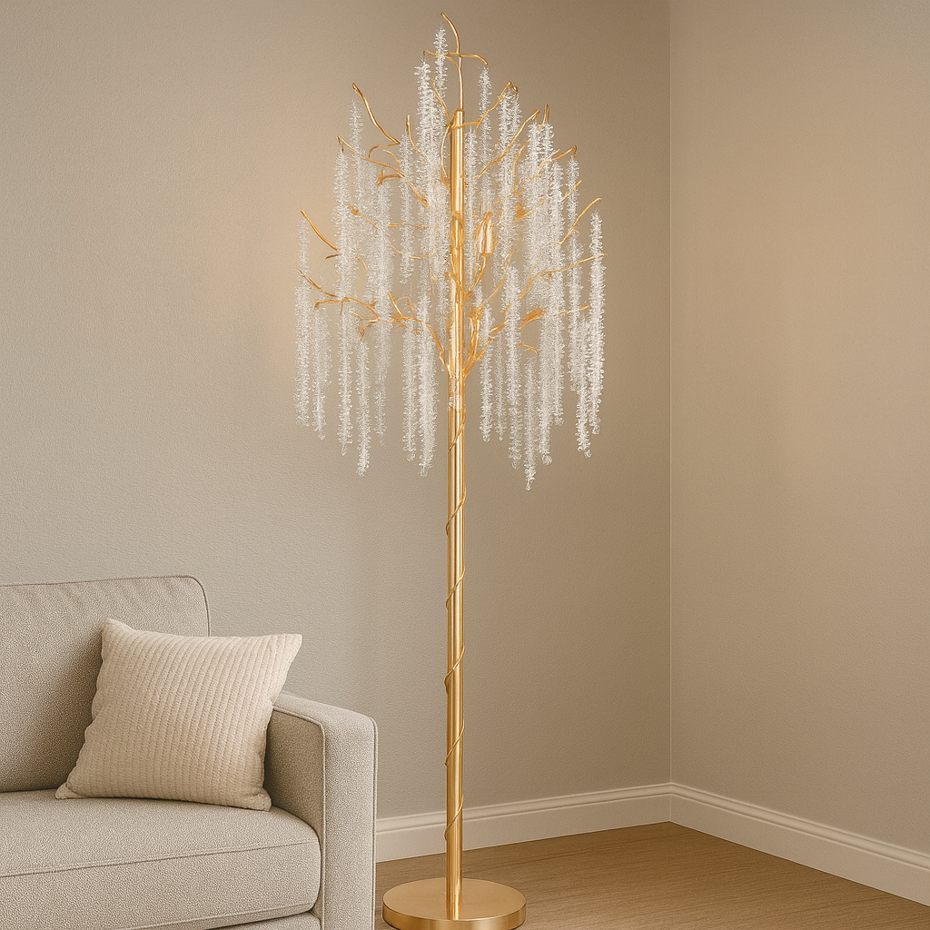 Lampadar decorativ tip copac, 400×400×1750 mm, E27 max 60W × 6, model 68253-6L A