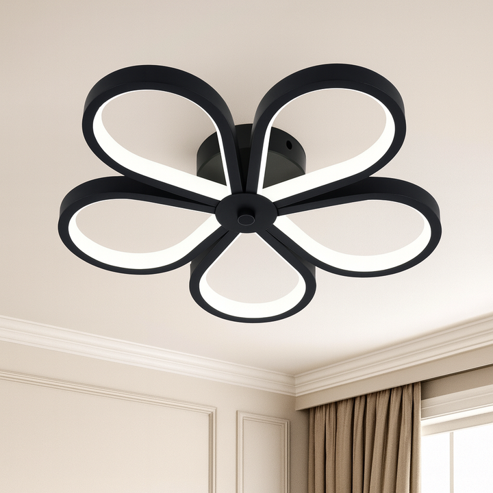 Lustra LED moderna floare, Ø300×H55 mm, 32×2W, 3000–6500K, L71583/300 MB