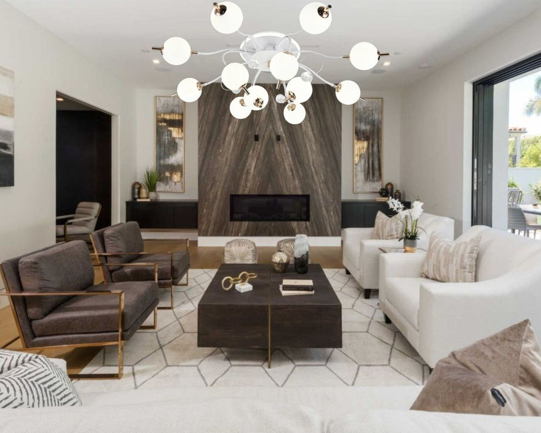 Lustra LED cu 3 lumini, 77131/8+4