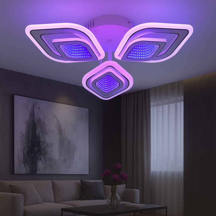 Lustră LED modernă cu design circular – Model 6021/3WH