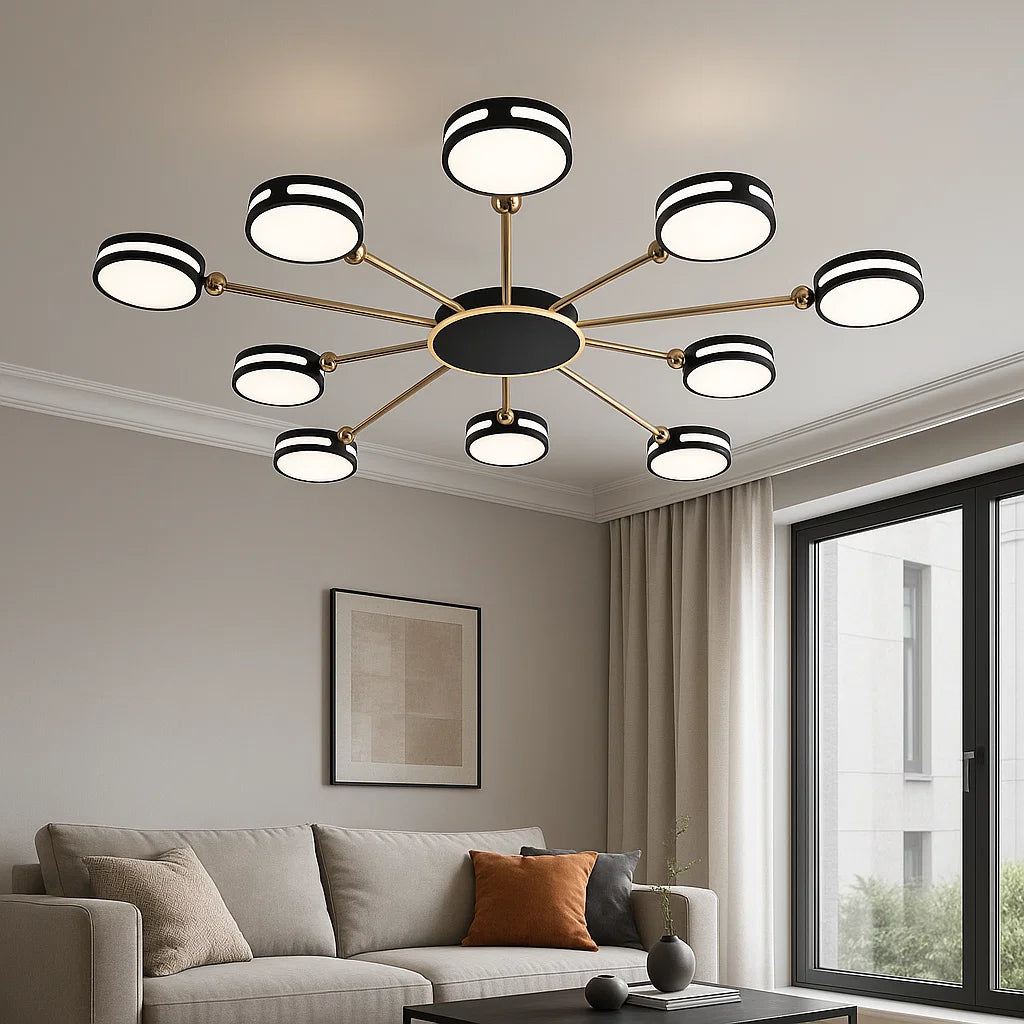 Lustră LED Modernă cu Telecomandă, 220W, Ø975 mm, Lumină Reglabilă 3000K–6500K