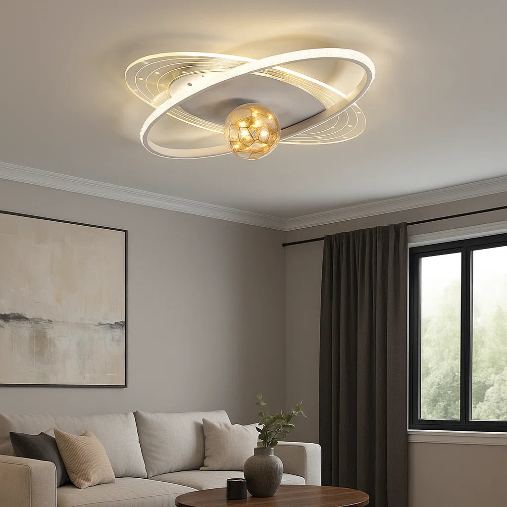 Lustra LED cu telecomanda, 102 W, Ø ≈ 600 mm, temperatură reglabila 2800–6500 K – model SX8680