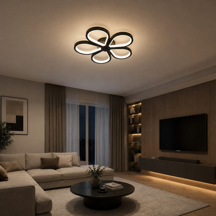 Lustra LED moderna floare, Ø300×H55 mm, 32×2W, 3000–6500K, 71583/300 MB