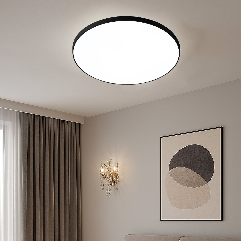 Plafoniera LED rotunda, Ø460 mm, 96W, 6500K, ML-002/460WH/BK