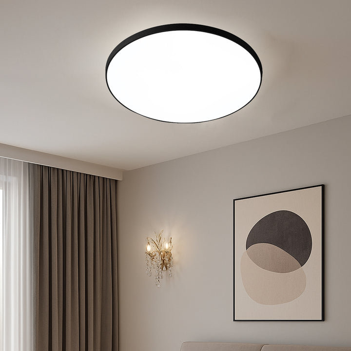 Plafoniera LED rotunda, Ø460 mm, 96W, 6500K, ML-002/460WH/BK