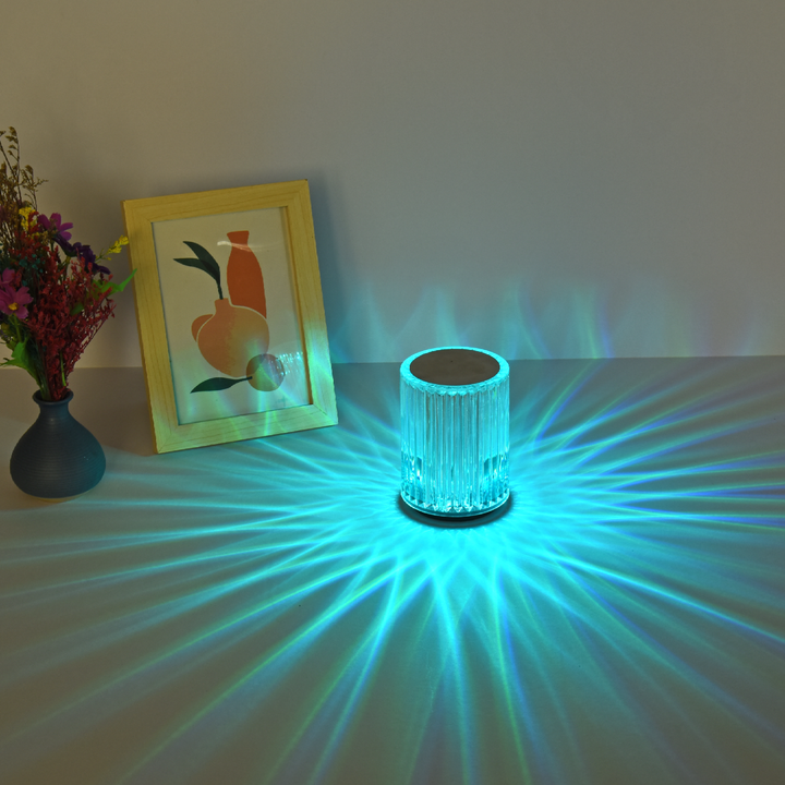 Veioza de masă LED RGB portabilă ML-1041 RGB, 3W, iluminare colorată, baterie 1200mAh, autonomie 5–8h