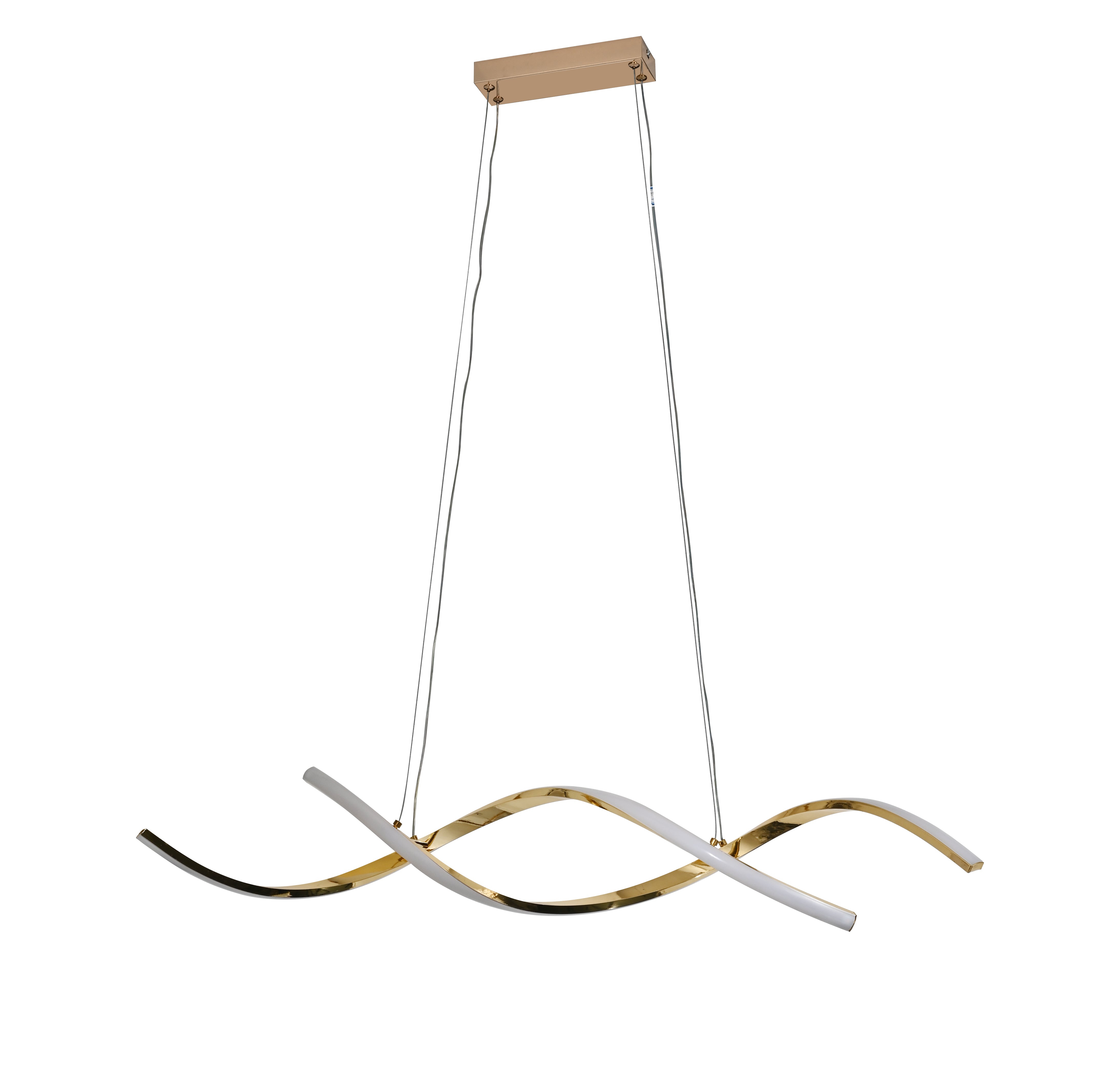 Pendul LED Modern Auriu 76W – SX8356 GD, Lumină Caldă-Neutră