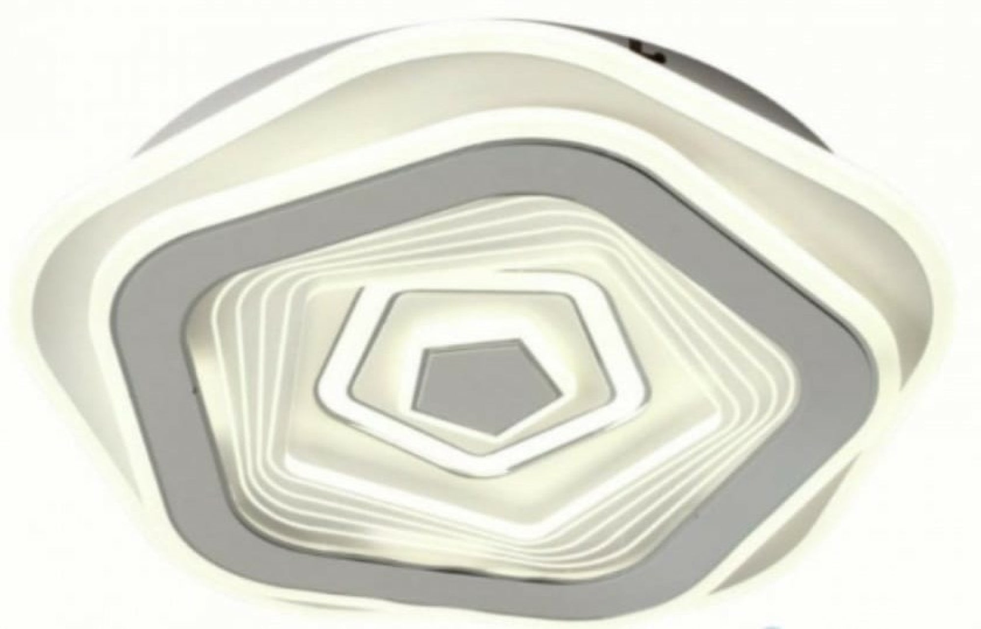 Plafonieră LED L7660/400WH+CR – 104W, Cu Cristale, Lumină Reglabilă și Telecomandă